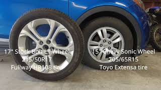 Chevy Bolt EV 15quot vs 17quot Tire Efficiency test [upl. by Assiron288]