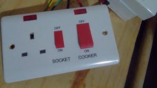 cooker unit wiring with cooker connector [upl. by Simonne460]