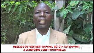 MESSAGE DE LA FONDATION KATANGAISE SUR LA RÉFORME CONSTITUTIONNELLE LAISSÉ PAR PRÉSIDENT TSHISEKEDI [upl. by Sumetra436]