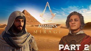 ASSASSINS CREED MIRAGE Gameplay Part 2  BASIM TRAINING FULL GAME [upl. by Llenra]