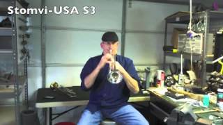 Stomvi S3 trumpet compared to Bach 37 trumpet [upl. by Kalman]