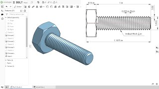 How to make Bolt in Onshape [upl. by Micah]