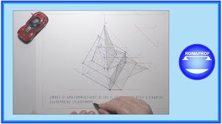 OMBRE IN ASSONOMETRIA DI UNA COMPOSIZIONE DI SOLIDI PARALLELEPIPEDO  PIRAMIDE  1181 [upl. by Nidroj]