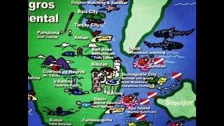 Dumaguete Negros Oriental Tourist Map by HourPhilippinescom [upl. by Arakal921]