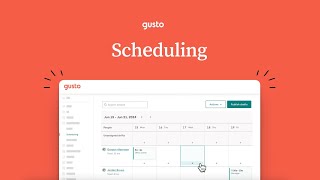 How to Plan and Schedule Work for Your Team with Gusto Scheduling [upl. by Attikin240]