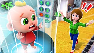 Be Careful in the Elevator Song  Dont Jump in Elevators  Funny Kids Songs amp More Nursery Rhymes [upl. by Jeana834]