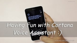 Having Fun with Cortana Virtual Voice Assistant [upl. by Myrah164]