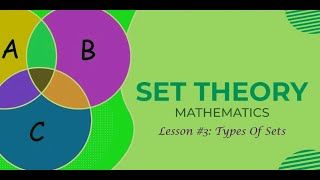 Sets 3 Types Of Sets [upl. by Ettari]