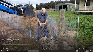 Gabion style wall without boxes  alternative engineering idea [upl. by Ttennaej]