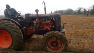 Fordson E27N roadless ploughing [upl. by Nillad]