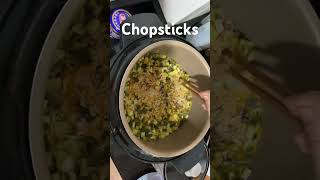 🍚🥢 Rice Scoop vs Chopsticks Which is the Better Mixing Tool 🤔🔥 [upl. by Coltun]