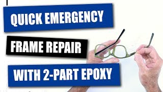 Quick Emergency Frame Repair with 2Part Epoxy [upl. by Mackey]