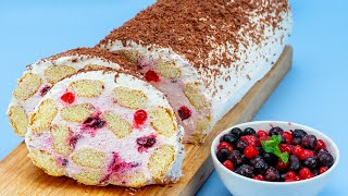 This roulade has beaten all the records Without baking in just 15 min [upl. by Gavette]