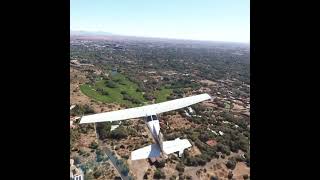 Aerial Scottsdale base of Camelback aviation microsoftflightsimulator cessna arizona reims [upl. by Thagard]