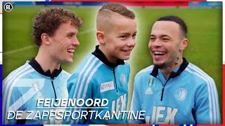 DE HELE SELECTIE VAN FEYENOORD ONTMOETEN 😱  De ZappsportKantine met Feyenoord  Zappsport [upl. by Holms]