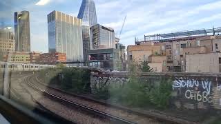 London bridge to Blackfriars Thameslink train side view [upl. by Aloeda]