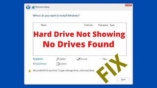 How To Fix Hard Drive Not Showing During Windows 10 Installation 🪟 [upl. by Ndnarb]