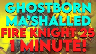 Fire Knight 25 1 Minute Team Ghostborn Ma’Shalled Power Raid Shadow Legends [upl. by Nitreb]