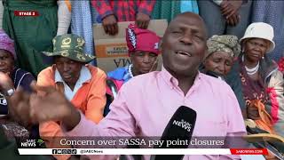 Concern over SASSA pay point closures [upl. by Junji]