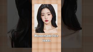 Homemade rice toner Korean skin care viral shorts glowup aesthetic [upl. by Mettah]