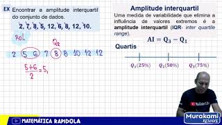 AMPLITUDE INTERQUARTIL ✅ INTRODUÇÃO À ESTATÍSTICA [upl. by Hteb]