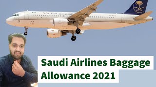 Saudi airlines free baggage allowance 2024 domestic and international Urdu Hindi [upl. by Teodorico]