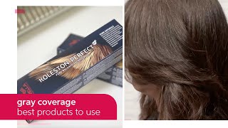 Best product choices for Gray Coverage  Wella Professionals [upl. by Kiryt]