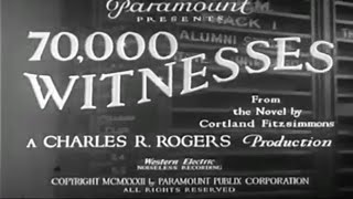 70000 Witnesses 1932 📽Mystery Movie📽 Starring Phillips Holmes Dorothy Jordan Charles Ruggles [upl. by Calise]