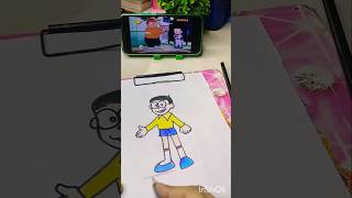 Nobita drawing doremon nobita doremon drawing Nobita drawingshortscartoon cartoondrawingart [upl. by Otrebogad]