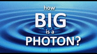 How big is a visible photon [upl. by Kathy]