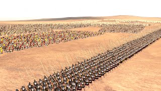 2400 Macedonian Pikeman Vs 7200 Roman Gladiator Total War Rome 2 [upl. by Ahsirk]