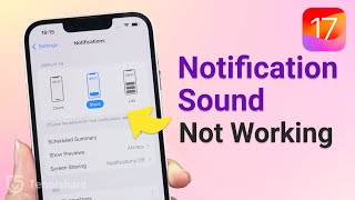 iOS 17 How to Change Notification Sound On iPhone InstagramWhatsApp Notification Not Working） [upl. by Shirberg]