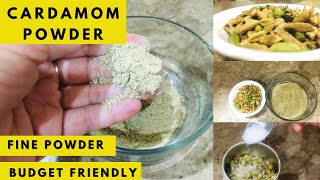 Cardamom elaichi powder recipe homemadehow to make green cardamom elaichi powder at home [upl. by Suoicul363]