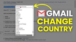 Change Country of Gmail Account  Google Account Country Settings [upl. by Okimat545]