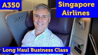 Singapore Airlines A350 Long Haul Business Class [upl. by Ahsinert]