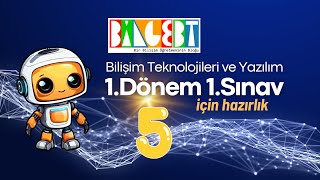 Bilişim Teknolojileri ve Yazılım Dersi 5Sınıf 1Dönem 1Sınav Çözüm Videosu [upl. by Annadal]