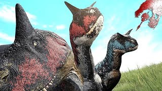 The Isle  Carno Vs Allosaurus Mountain of Chaos GamePlay [upl. by Zildjian]