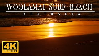 Golden sunset on the Woolamai Surf Beach Phillip Island Victoria Australia in 4K UHD [upl. by Bergin]