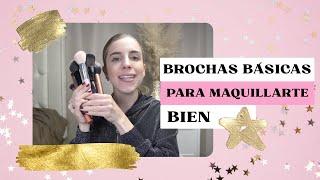 ¿QUÉ BROCHAS NECESITO PARA MAQUILLARME KIT BÁSICO DE PRINCIPIANTES [upl. by Amein645]