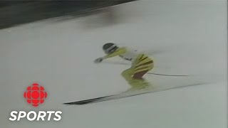 Todd Brookers Notorious Ski Crash in Kitzbuhel in 1987 [upl. by Reisfield456]