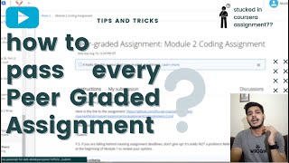 Pass Every Coursera PeerGraded Assignment With 100  Credit 2020  Coursera Assignment  Coursera [upl. by Rainer]