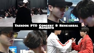 Taekook PTD Concert and Rehearsal moments pt1🐯🐰🌈 [upl. by Haimorej83]