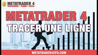 Comment tracer une ligne sur Metatrader 4 Trading professionnel [upl. by Atteve]