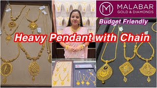 11gm😳budget friendly stunning Heavy Pendant Gold Necklace from Malabar Bhubaneswar Odisha [upl. by Ocirderf]