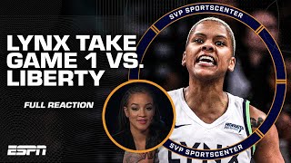 FULL REACTION Minnesota Lynx take Game 1 vs New York Liberty 👀 TEAM BASKETBALL 🗣️  SC with SVP [upl. by Dirgis]