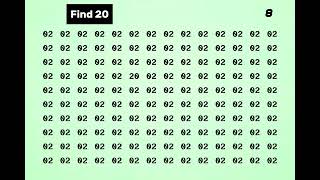 Eye Test  Quiz  Find The Hidden Numbers  Part 1 [upl. by Llesram]