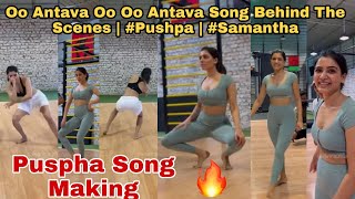 Oo Antava Oo Oo Antava Song Behind The Scenes  Pushpa  Samantha  Pushpa Song Making [upl. by Mccarthy]