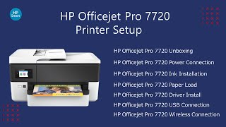 HP Officejet Pro 7720 Printer Setup  Officejet Pro 7720 Driver Download  Wifi Setup [upl. by Phedra]