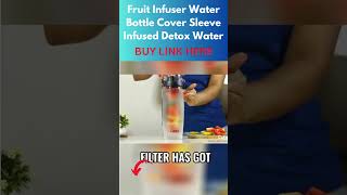 BUY LINK HERE Fruit Infuser Water Bottle Cover Sleeve Infused Detox Water [upl. by Aicaca]