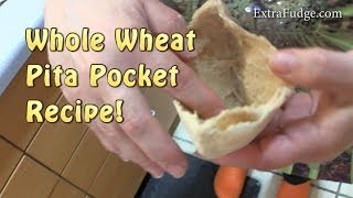 How to make Whole Wheat Pita Bread Pita Pockets [upl. by Nicko]